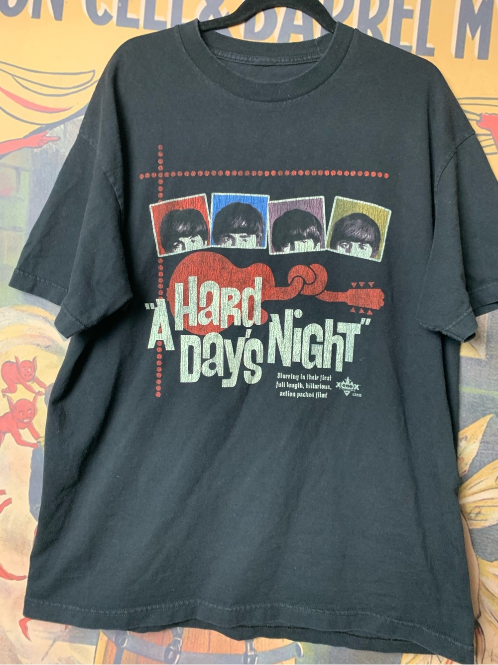 The Beatles A Hard Day's Night 2005 Black Graphic T-Shirt